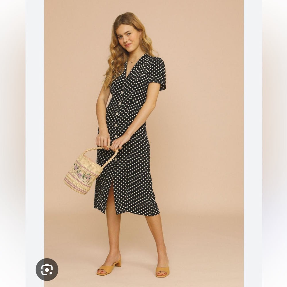 Rouje Marin polka dot dress